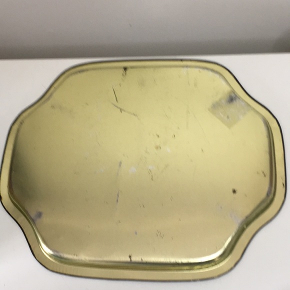 Vintage Asian Tin Tea Containers On Tray Decorative - Picture 7 of 16